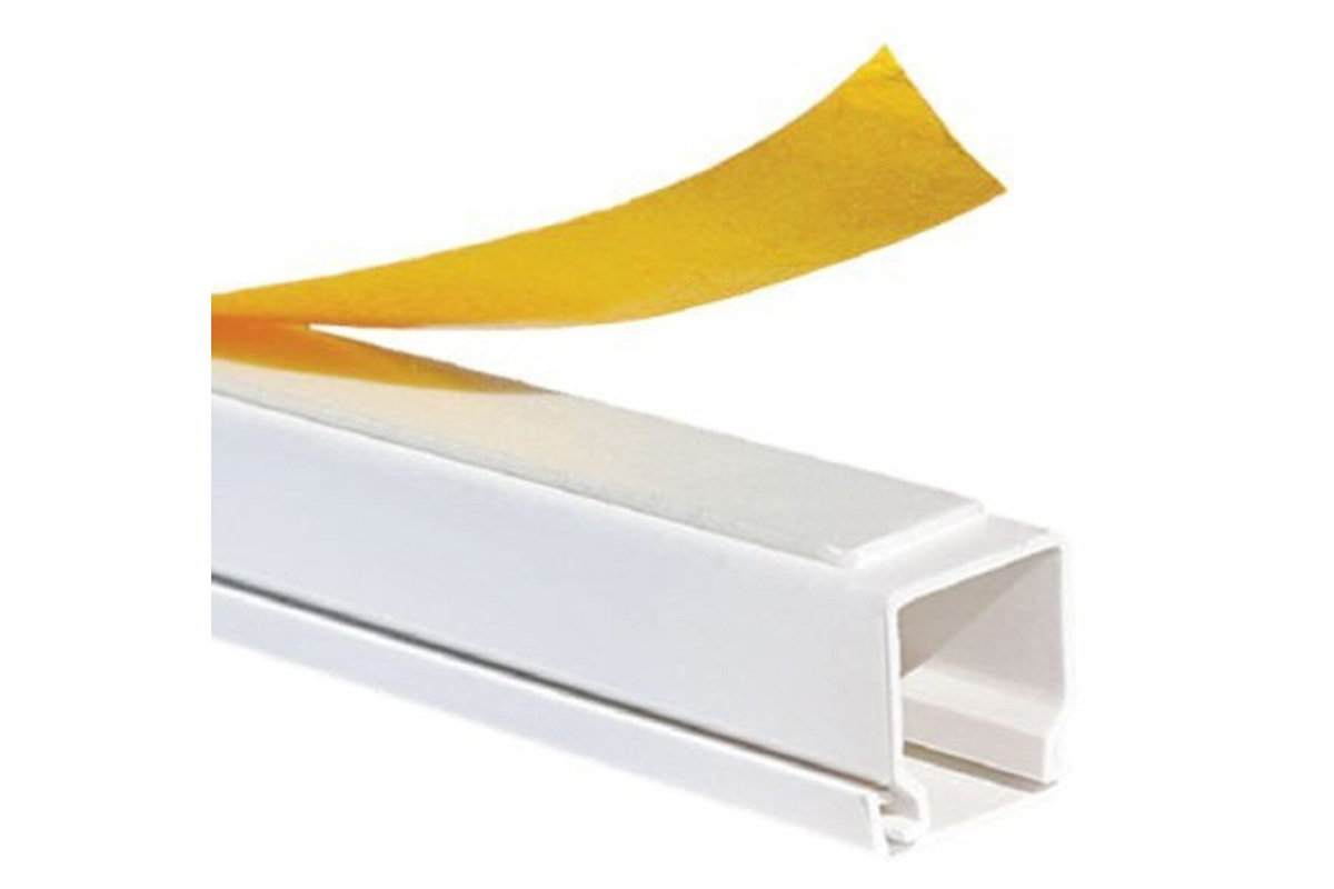 25x25 Yapışkan Bantlı PVC Kablo Kanalı